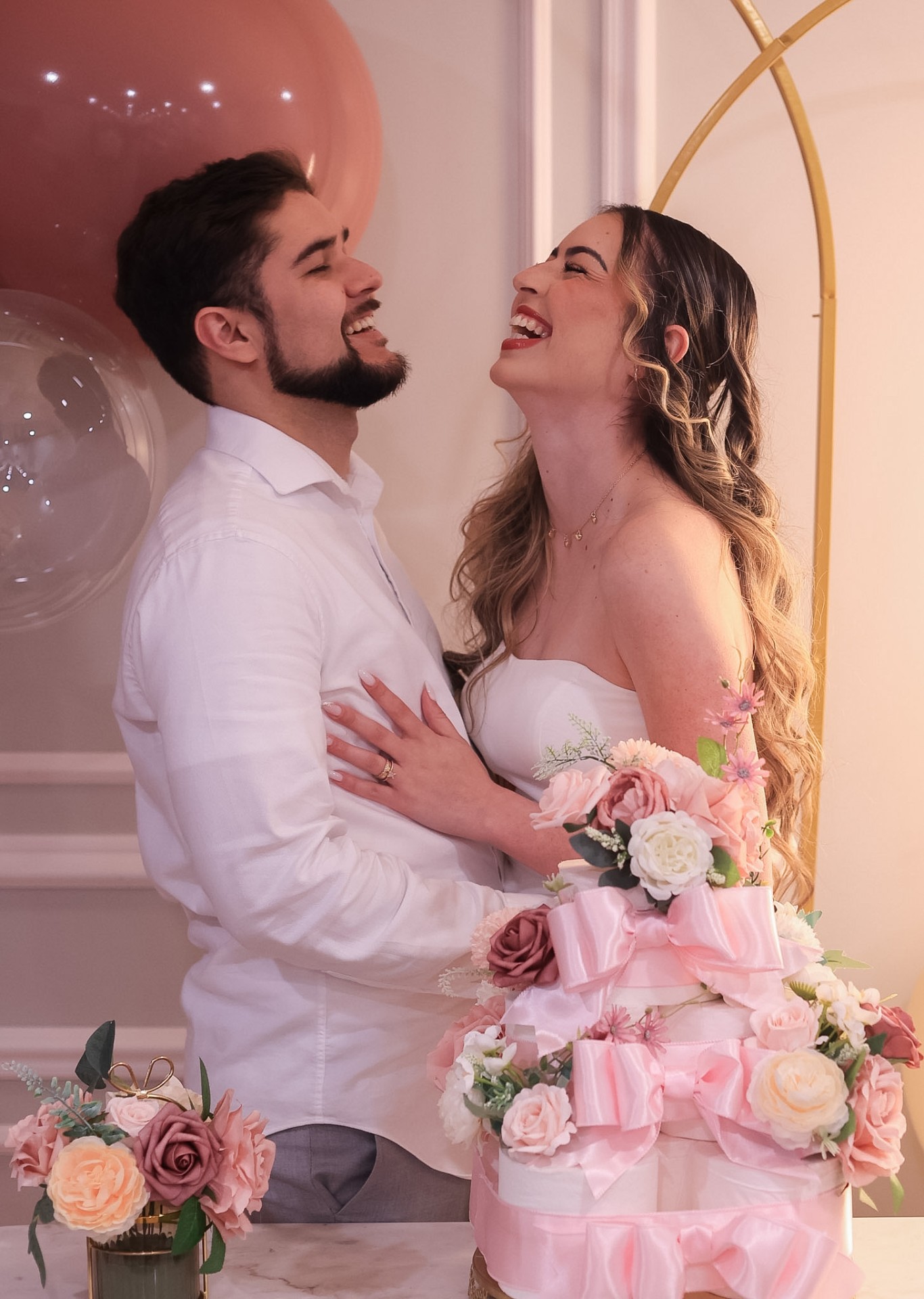 Laughing together